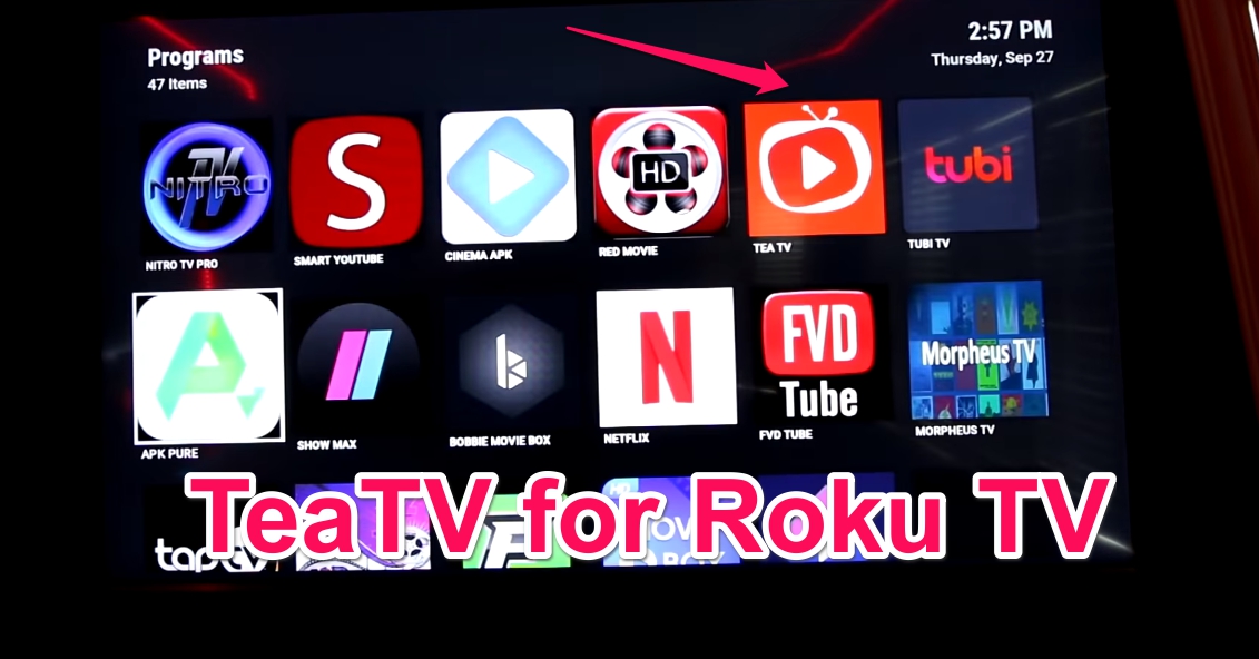 teatv for Roku TV install